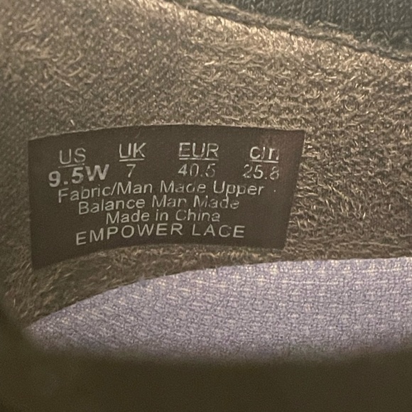 RYKA EMPOWER LACE BLACK RUNNING SHOE SNEAKER LACE UP SLIP ON WOMEN’S SIZE 9.5 W - Picture 9 of 10